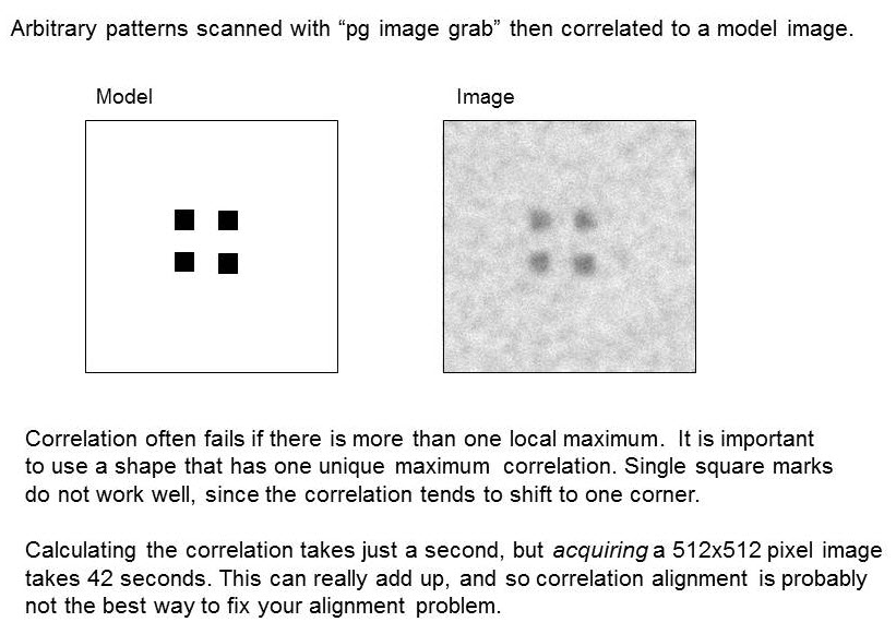 What else can be used as an alignment mark?